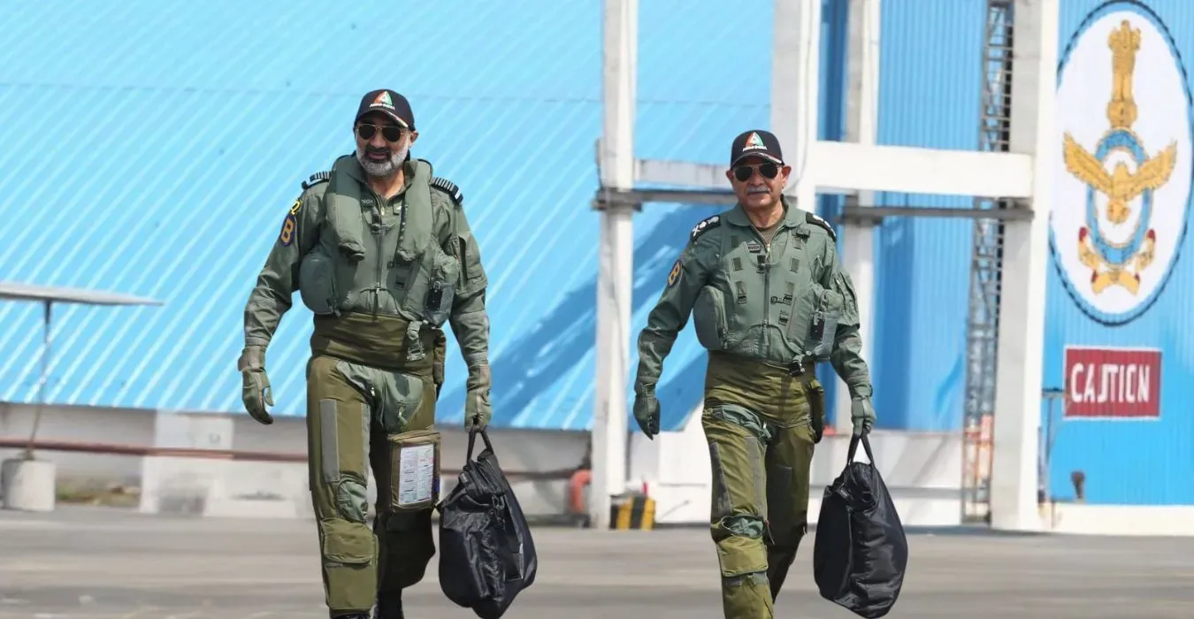 IAF and Army Chiefs Take Historic Sortie in LCA Tejas Trainer at Aero India 2025